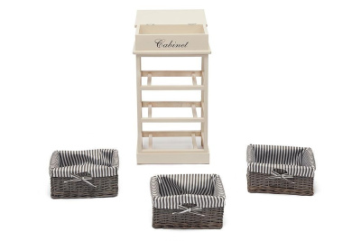 Тумба Ouverture 3 4336 с 3-я корзинами и ящиком. Фото