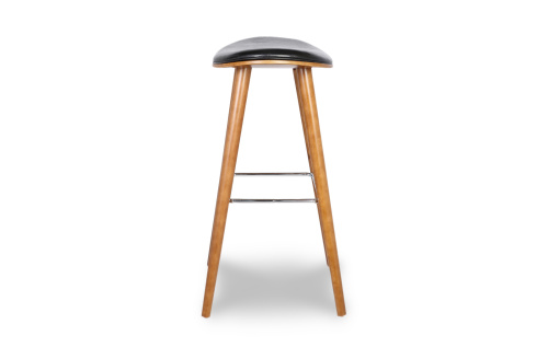 Стул полубарный JY1730-65 черный/орех фото Стул полубарный JY1730-65 черный/орех. Фото №6