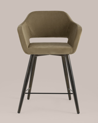 Стул полубарный Саймон велюр капучино фото Стул полубарный Саймон велюр капучино. Фото №5