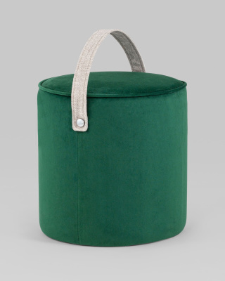 Пуф Джерри велюр изумрудный. Фото