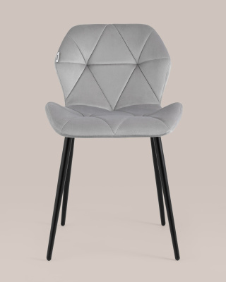 Стул Эдвин велюр серый фото Стул Эдвин велюр серый. Фото №5