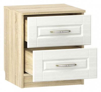 (Сильва) НМ 040.37 Тумба Оливия / дуб сонома / белый. Фото №2