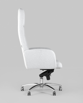 Кресло руководителя Лестер микровелюр светло-серый фото Кресло руководителя Лестер микровелюр светло-серый. Фото №4