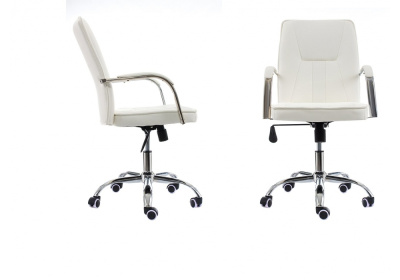Стул Компьютерное кресло Nadir белое фото Стул Компьютерное кресло Nadir белое. Фото №2