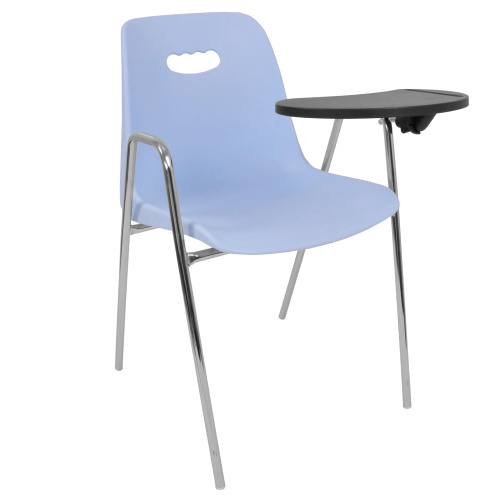 Стул Venezia-4 высокие ножки с подлокотниками + столик TLT каркас хром. Фото №2