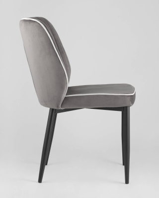 Стул Лоренс велюр антрацитовый. Фото