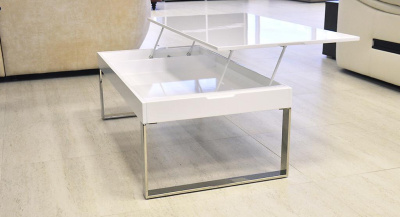 Журнальный стол J030 белый лак. Фото №4