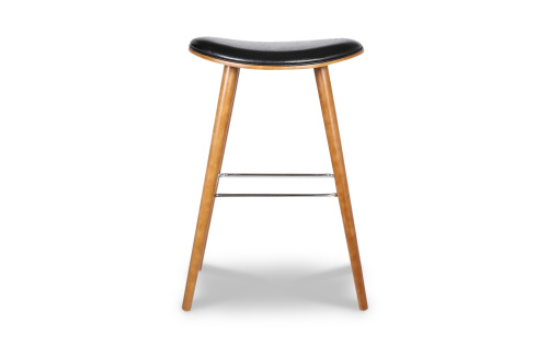 Стул полубарный JY1730-65 черный/орех фото Стул полубарный JY1730-65 черный/орех. Фото №4