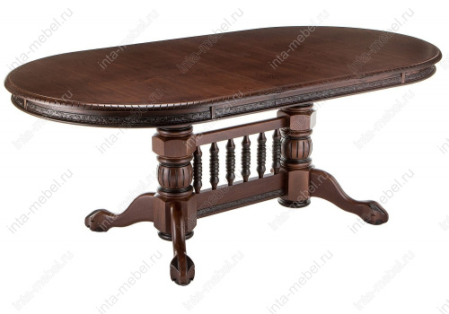 Стол деревянный Кантри орех с коричневой патиной. Фото №3