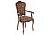 Стул деревянный Руджеро с мягкими подлокотниками орех / шоколад