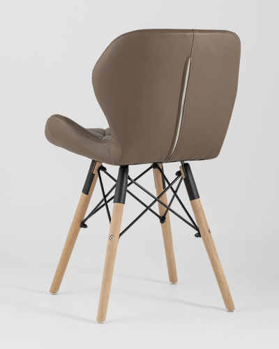 Стул Бон экокожа коричневый. Фото №7