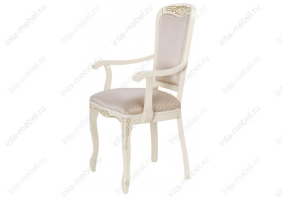 Стул деревянный Клето патина золото / ромб. Фото