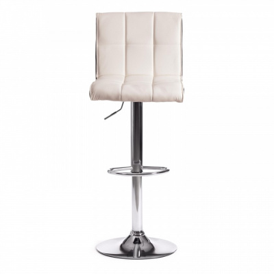 Стул барный BARBER (mod. KY711D) металл/экокожа, 43*50*92-103 см, белый/черный/хром (поставляется по 2 шт) фото Стул барный BARBER (mod. KY711D) металл/экокожа, 43*50*92-103 см, белый/черный/хром (поставляется по 2 шт). Фото №2