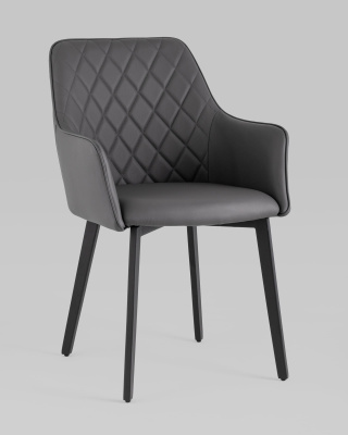 Стул Прайм экокожа серая фото Стул Прайм экокожа серая. Фото №3