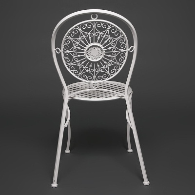Кованый стул Secret De Maison Gloria белый. Фото