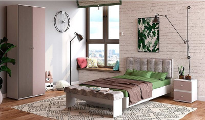 Тумбочка Мемори,бежевый. Фото