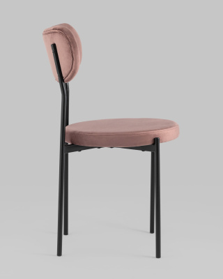 Стул Барбара велюр пыльно-розовый. Фото