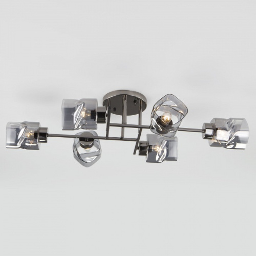 Потолочная люстра Eurosvet Hilari 30165/6 черный жемчуг. Фото №2