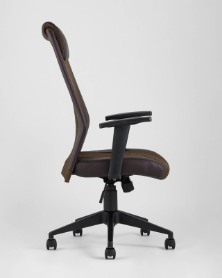 Кресло офисное TopChairs Studio коричневое фото Кресло офисное TopChairs Studio коричневое. Фото №4