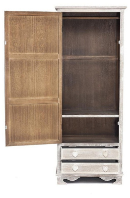 Шкаф платяной Secret De Maison Lilou (mod. 63105) дерево павловния, мдф, 75х50х190см, Античный коричневый. Фото №2