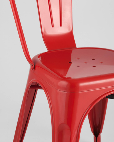Стул TOLIX красный глянцевый фото Стул TOLIX красный глянцевый. Фото №8
