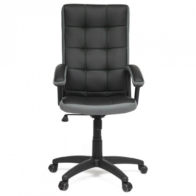 Компьютерное кресло TRENDY кож/зам/ткань, черный/серый, 36-6/12. Фото №2