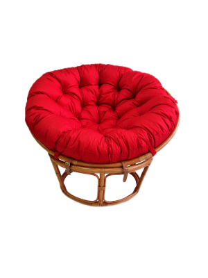 Кресло Папасан 23/01 с красной подушкой. Фото №2