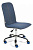 Кресло RIO экошерсть/кож/зам, синий/металлик, 1811-30/36