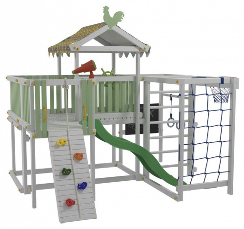 Комплекс игровой ДК3Б, бирюзовый, серый. Фото №5