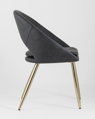 Стул Кензи экокожа темно-серый. Фото