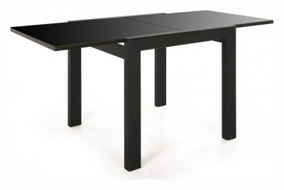 Стол Джокер-Бизнес 700*900(1800)*750 (Венге/стекло черный янтарь). Фото №2