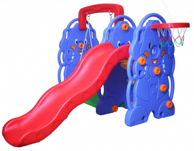 Комлекс игровой Слоник ZK009-1, красный, синий фото Комлекс игровой Слоник ZK009-1, красный, синий. Фото №3